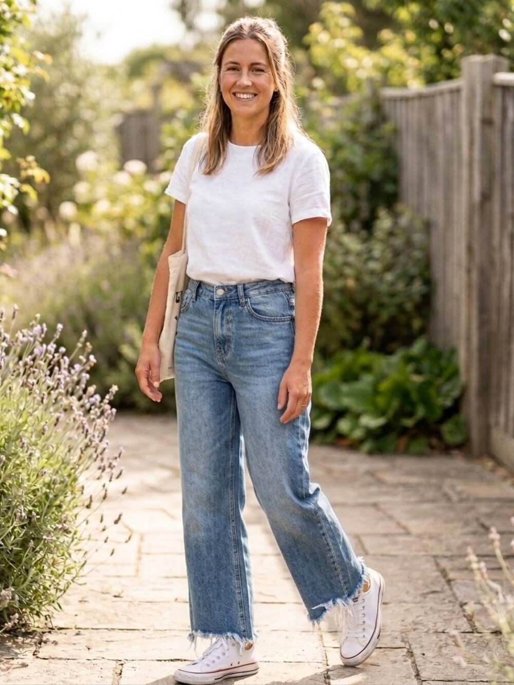 PRINCESS👸POLLY XX WIDE Leg Jeans WITH RAW HEM Size 6*EU 38
